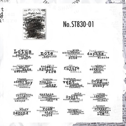 ST830｜英語 フレーズ 英文 英単語 英字 アルファベット