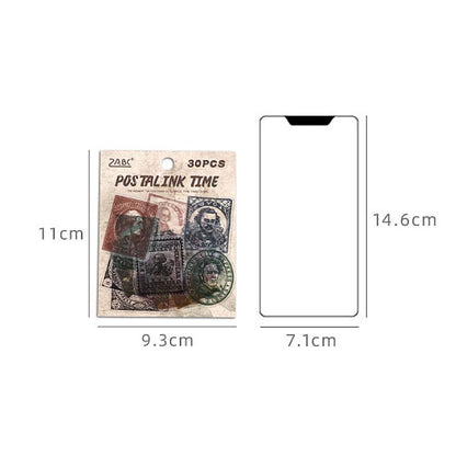 ST837 スタンプ 切手 ハンコ 判子 消印 コラージュ素材 コラージュ シール ステッカー 紙もの 手帳 日記 海外 紙モノ 紙物