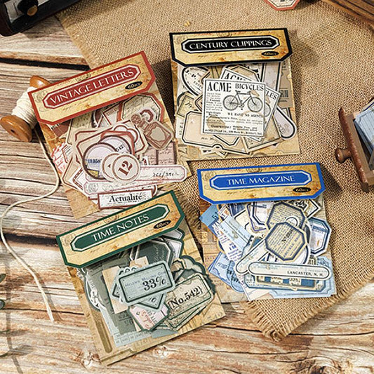 ST838 ラベル タグ 切手 チケット コラージュ素材 コラージュ シール ステッカー 紙もの 手帳 日記 海外 紙モノ 紙物