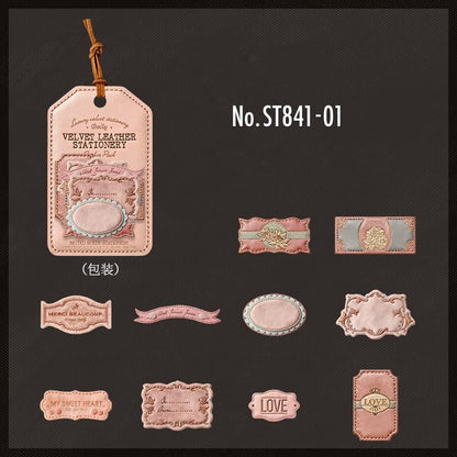 ST841｜レザー タグ ラベル 革製品 皮 革 ワッペン
