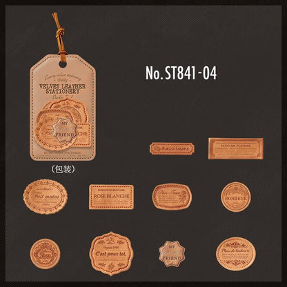 ST841｜レザー タグ ラベル 革製品 皮 革 ワッペン