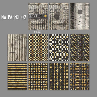 PA843｜ストライプ チェック ボーダー レトロ ヴィンテージ テクスチャ
