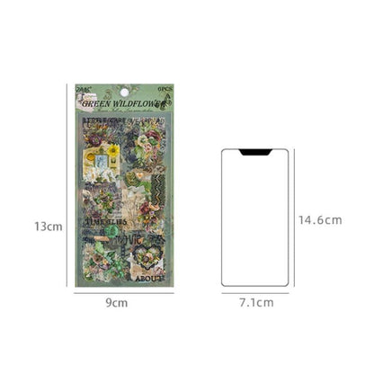 ST853｜装飾 おしゃれ 花 英字 手紙 シーリングスタンプ 飾り