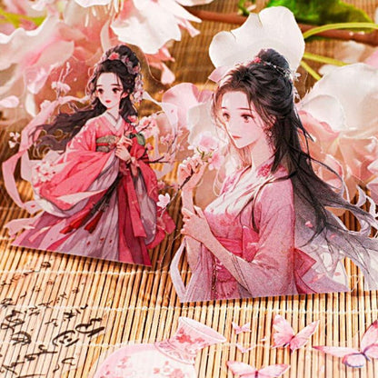 ST874｜人物 女性 女の子 男性 中華風 着物 宮廷