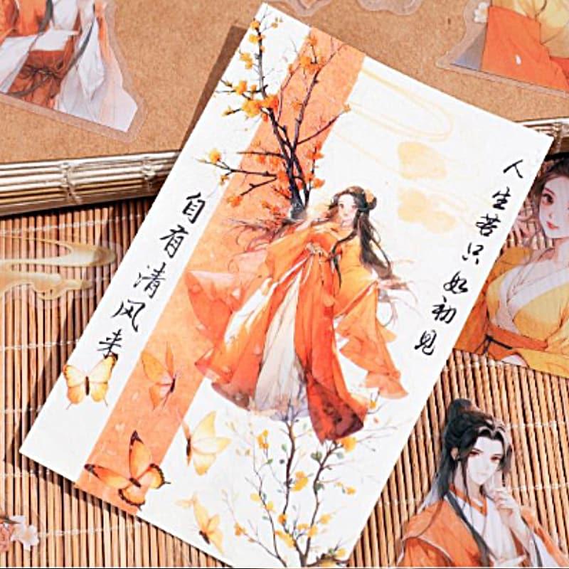 ST874｜人物 女性 女の子 男性 中華風 着物 宮廷