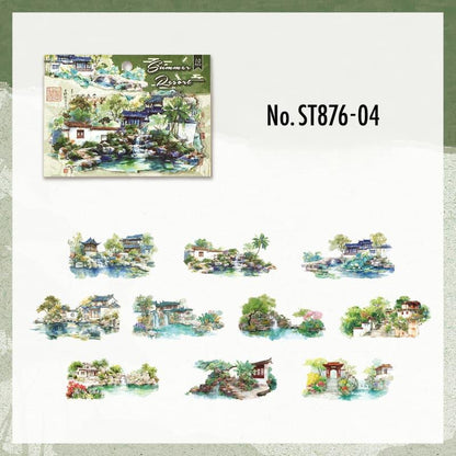 ST876｜建物 宮廷 中華風 宮廷 屋敷 城