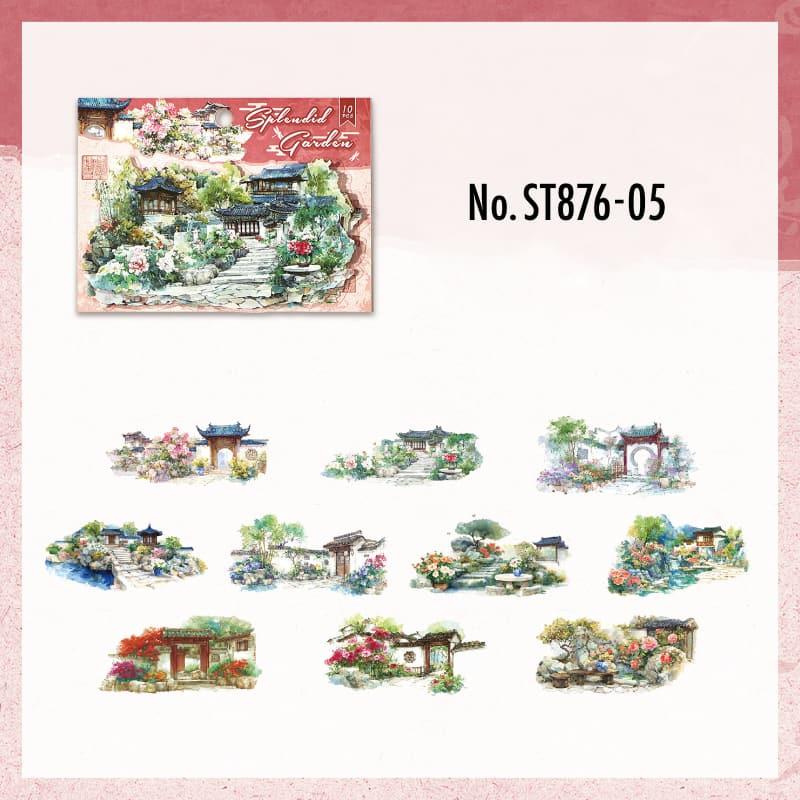ST876｜建物 宮廷 中華風 宮廷 屋敷 城