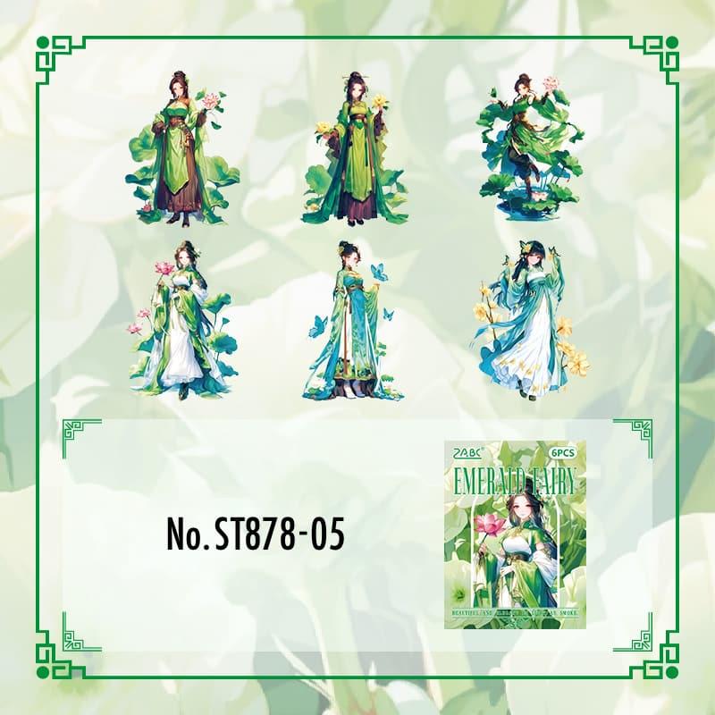 ST878｜人物 女性 女の子 着物 ドレス 中華風