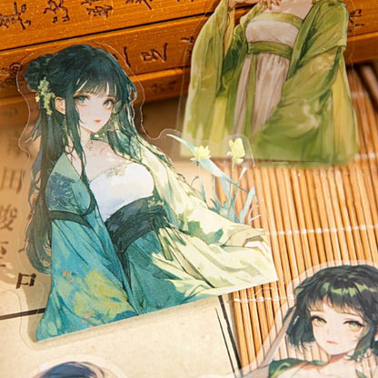 ST884｜人物 女性 女の子 中華風 着物 ドレス 漢服