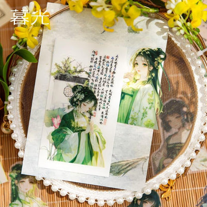 ST884｜人物 女性 女の子 中華風 着物 ドレス 漢服