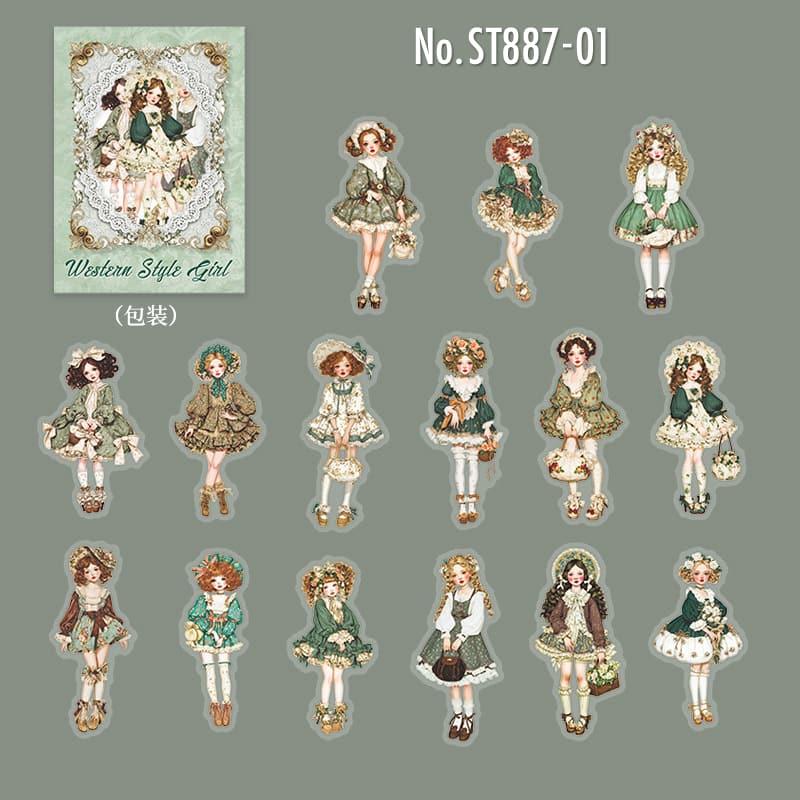 ST887｜人物 女の子 子供 女性