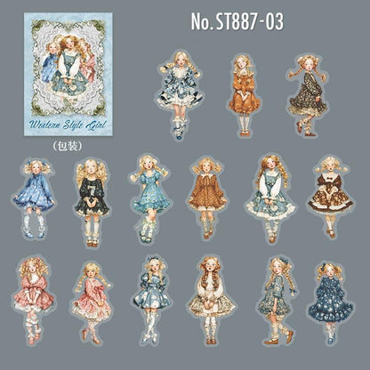 ST887｜人物 女の子 子供 女性
