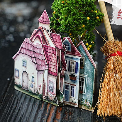 ST913｜街並み 家 建物 商店 民家