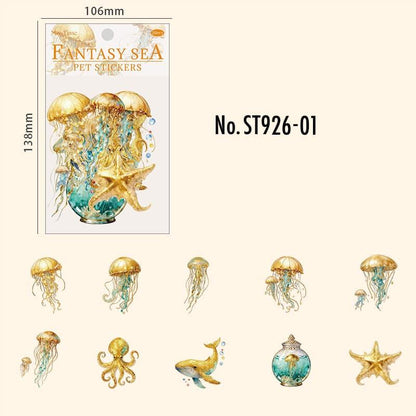 ST926 クラゲ 海 クジラ イカ タコ ヒトデ シャチ 瓶 ボトル