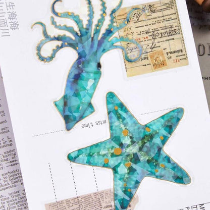 ST926 クラゲ 海 クジラ イカ タコ ヒトデ シャチ 瓶 ボトル