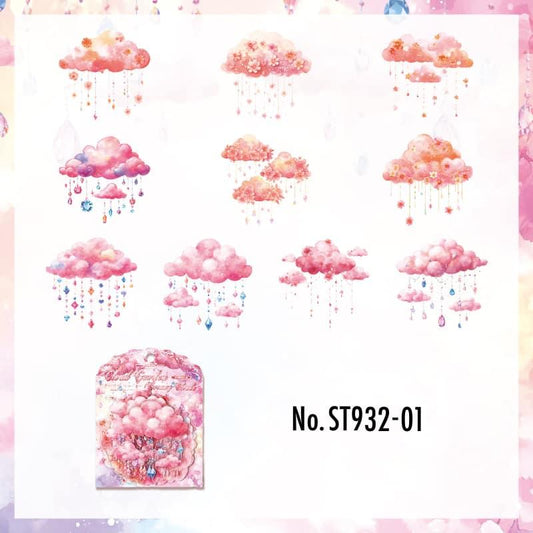雲・空・天気のPETコラージュシール