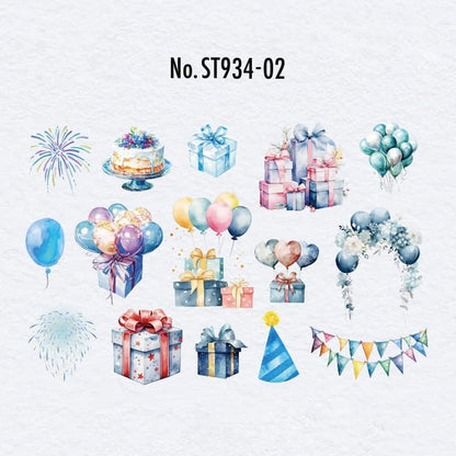 ST934｜パーティ プレゼント バルーン ケーキ クリスマス 誕生日会