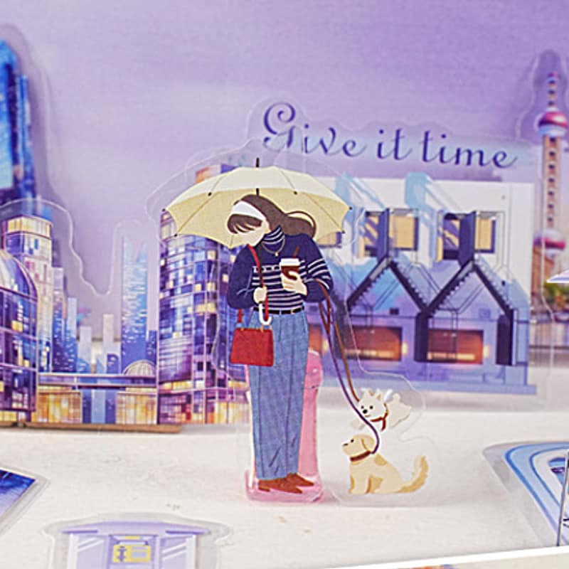 人物・風景・女性のPETコラージュシール